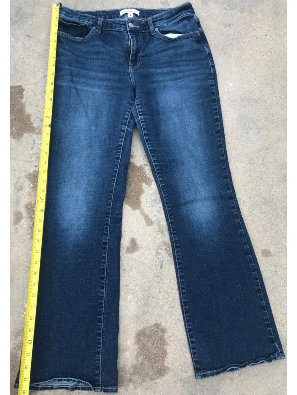 Lucky Brand Womens Lolita Boot Cut Blue Jeans 14/32R Stretch Cowgirl Lite Fading